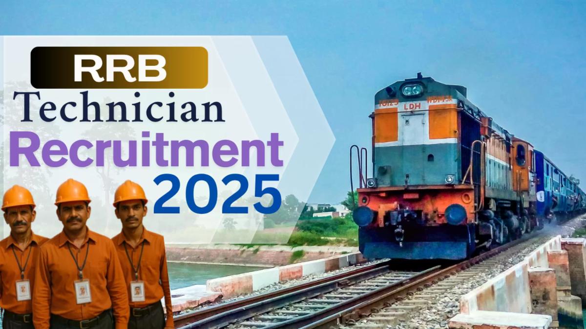 RRB Technician Recruitment 2025: 6,180 Vacancies Announced